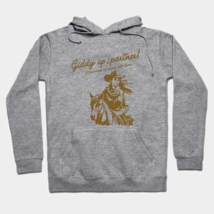 Giddy up, partner! Halloween is riding into town. Western cowgirl halloween Hoodie